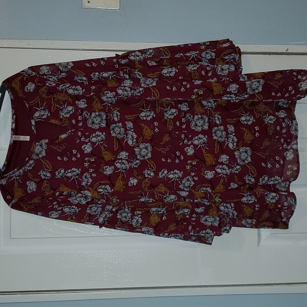 Xhilaration dress with ruffle sleeves like new